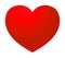Red love heart illustration