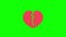 red love or heart pop up icon Animation.Heart Beat Concept for valentine\\\'s day and mother\\\'s day. Love and feelings.