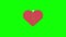 red love or heart pop up icon Animation.Heart Beat Concept for valentine\\\'s day and mother\\\'s day. Love and feelings.