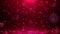 Red love hearts sparkle glitter particle motion background with bokeh, Valentine