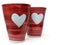 Red love mugs