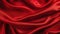 Red Luxurious Silk Satin: Opulent, Glossy, and Elegant Background Designs. Generative AI Illustration.