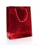 Red luxury shopping bag