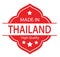 Red made in Thailand label 01