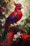 the red majestic ibong adarna bird: Enchanting, mythical bird with magical healing powers
