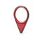 Red map pins sign location icon