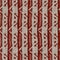 Red maroon french woven linen texture background. Ecru gray printed doodle stri pe textile fibre seamless pattern