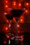 Red martini glass