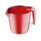 Red measuring plastic bowl