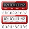 Red mechanical counter - countdown timer