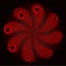 Red Melting Gear Icon Rotation Salute