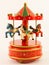 Red merry-go-round horse carillon