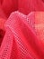 Red mesh netting fabric colorful