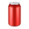 Red Metal Aluminum Beverage Drink Can 500ml. Ready For Your Design. Product Packing