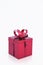Red Metal Christmas Present Box