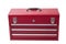 Red metal tool box