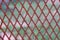 Red metallic mesh grid net