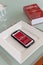 Red Michelin guide book and smartphone application, which reviews restaurants