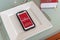 Red Michelin guide book and smartphone application, which reviews restaurants