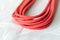 Red microphone cable