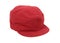 Red military style cap