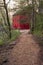 Red Mill Barn at the end of hiking trail