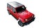 Red modern offroad car