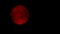 Red Moon On Cloudy Night Closeup