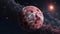 Red Moon In Space Sfsi Fy021b Planet Hd - Celestialpunk Concept Art