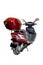 Red motorbike isolated