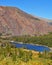 The red mountain and blue lake Tioga