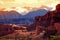 Red Mountain in the vicinity of the town of Cafayate. Province of Salta. Argentina