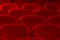 Red movie theater seats