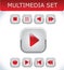 Red multimedia set