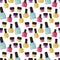 Red nail polish bottle varnish enamel glamour seamless pattern background fashion liquid beauty paint accessory female