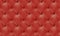 Red natural leather background, classic checkered pattern for furniture, wall, headboard