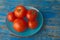 Red natural tomatoes organic farming