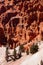 Red Navajo sandstone pinnacles