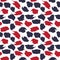 Red Navy Camouflage Abstract Seamless Pattern Background