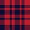 Red and Navy Plaid Tartan Seamless Pattern