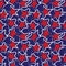 Red Navy Stars brush stroke seamless pattern background