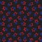 Red Navy Stars brush stroke seamless pattern background