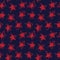 Red Navy Stars brush stroke seamless pattern background