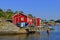 Red Norwegian Fishing House