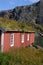 Red Norwegian fishing hut