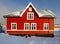 Red norwegian house