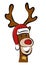 The red nose rendeer Rudolph.