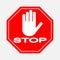 A red octagonal stop sign