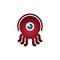 Red Octopus Squid One Eye Monocular Cute Monster Mascot
