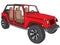 Red off road vehicle